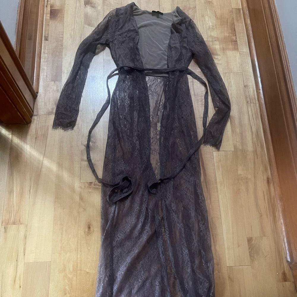 Majorelle lace cover up sweater